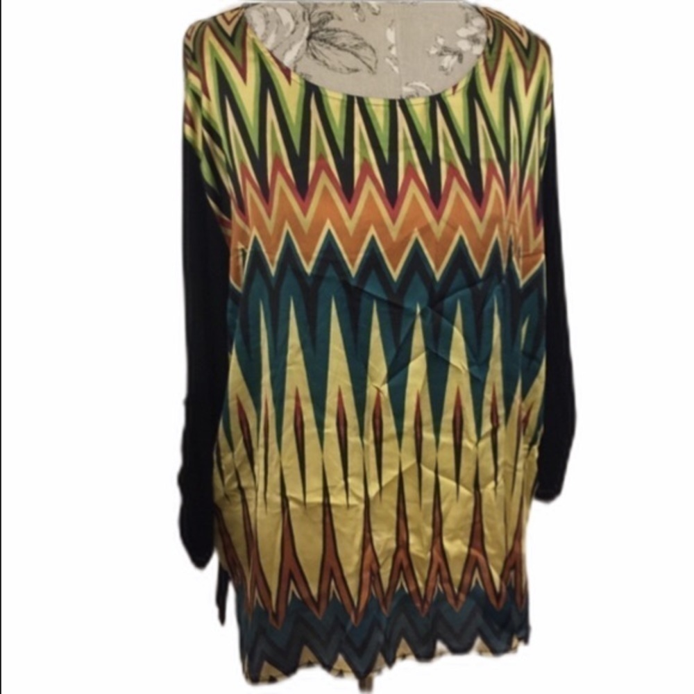 NEW Cha Cha Vente Colorful Top 1X